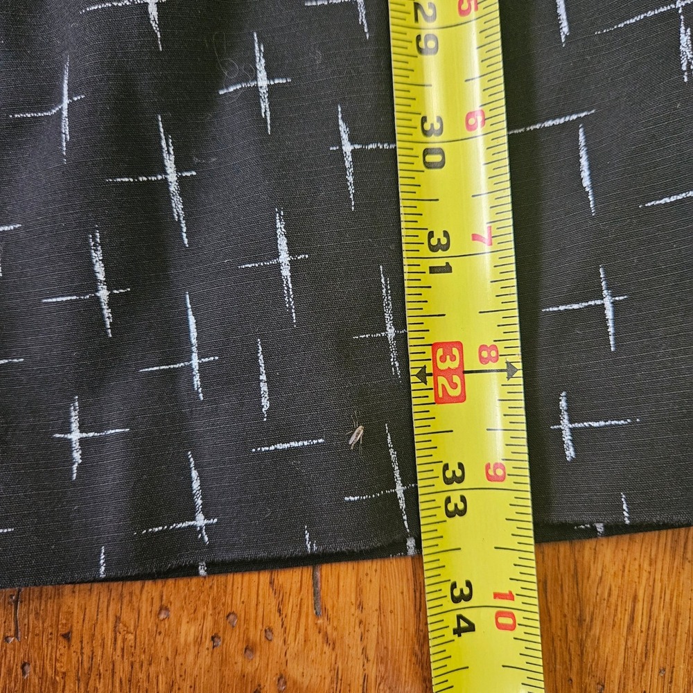 J Jill Black White‎ Geometric Print Straight Leg Pants Womens Size 10 Office - Picture 9 of 10
